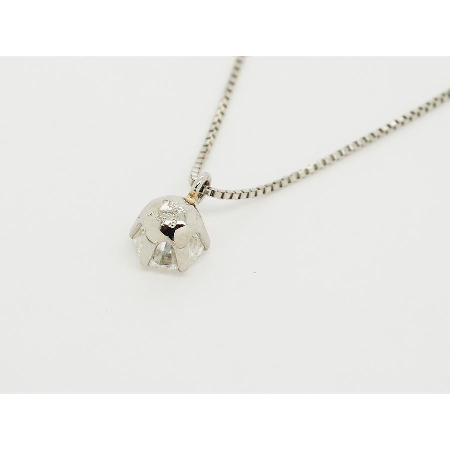 プラチナ ダイヤモンド ペンダントネックレス 0.3ct. 中央宝石研究所鑑定書付 |  | 02