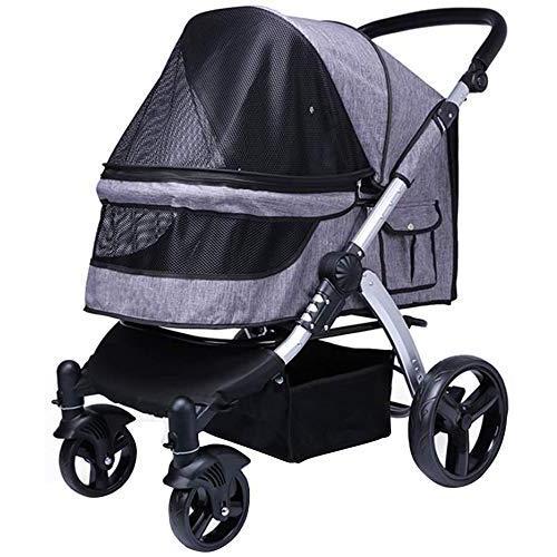 激安ブランド Totoro Ballペット用ベビーカー 多機能 多頭用 豪華な4輪大型ペットカート 折りたたみ ペット用バギー 大型犬お勧め グレーブラック 国内配送 Turningheadskennel Com