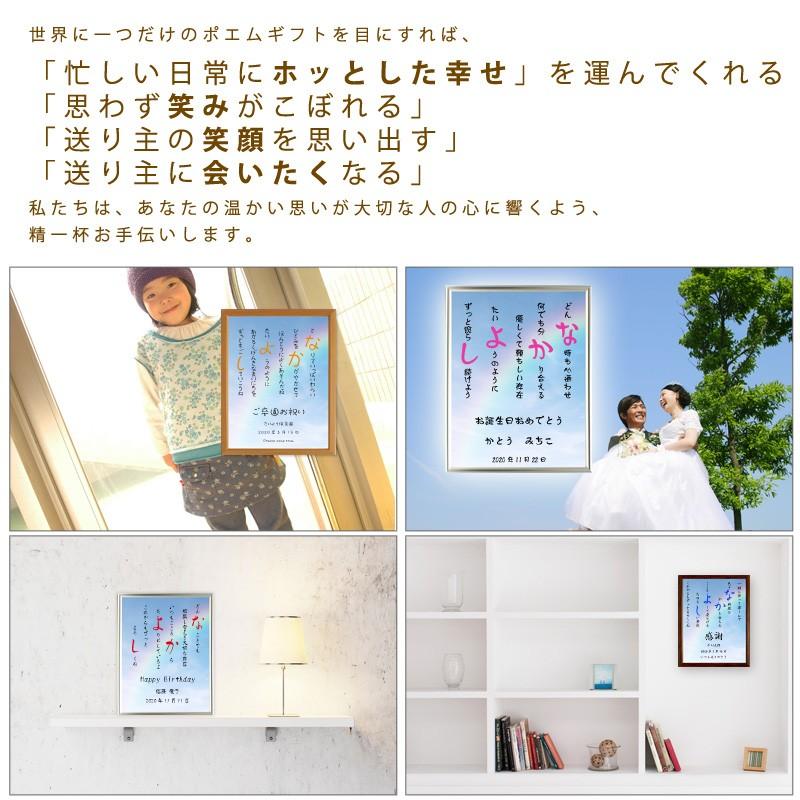 なかよし ポエム 空 虹 詩 名入れ エアリィ 軽量フレーム 縦 額 額縁 デザイン プレゼント お祝い 結婚祝い 出産祝い 家族 還暦 Spoem Ea 06 N 名入れプレゼント ドットボーダー 通販 Yahoo ショッピング
