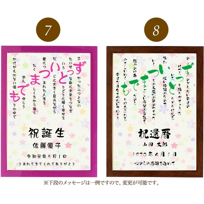 ずっといつまでも ポエム カラフルミニフラワー 詩 名入れ ケイティ 縦 額 額縁 デザイン プレゼント お祝い 結婚祝い 出産祝い 家族 還暦 米寿 Spoem Keia 01 Z 名入れプレゼント ドットボーダー 通販 Yahoo ショッピング
