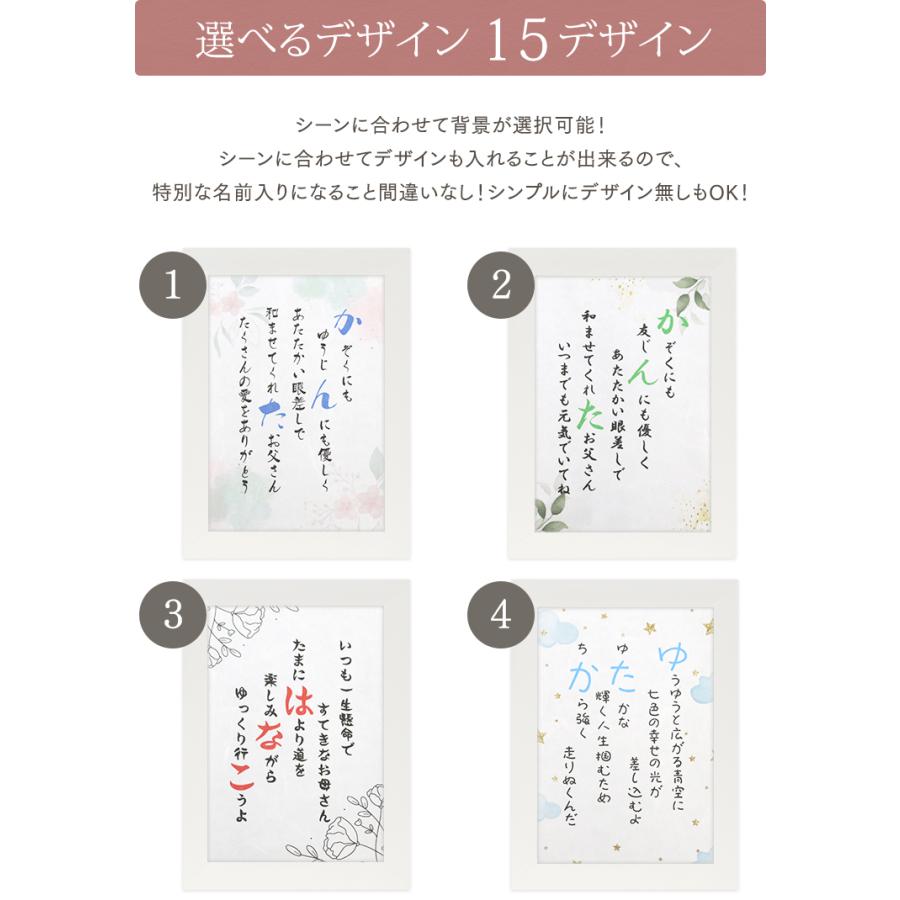 ツインフレーム L判 フォトフレーム 写真入り 名入れ 名前入り ポエム 詩 ネームポエム 名前詩 メッセージ 額縁  写真立て L贈り物 お祝い 還暦祝 退職祝 |  | 05
