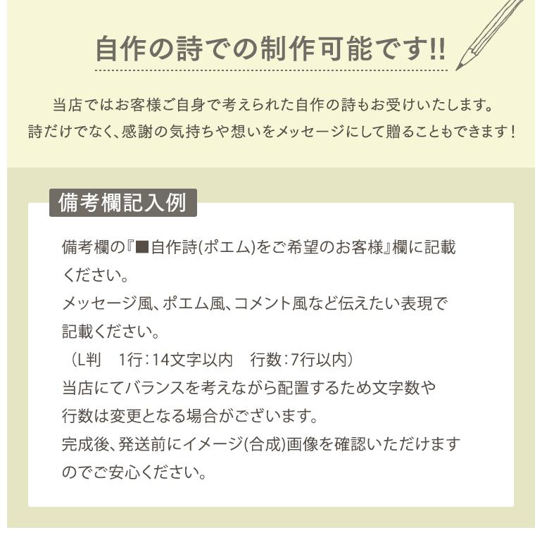 ホワイトフレーム A4 フォトフレーム 名入れ 名前入り ポエム 詩 ネームポエム 名前詩 メッセージ 額縁 贈り物 プレゼント お祝い 還暦祝い 退職祝い 母の日 父 |  | 11