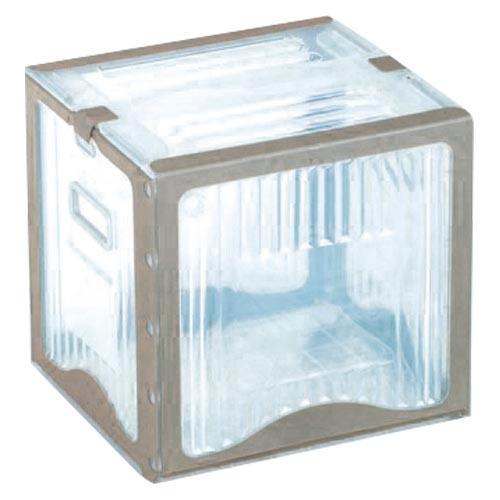 岐阜プラスチック工業　リスボックス　クリア　外寸：幅３２２×奥３００×高３１０ｍｍ（クリア／グレー） | 