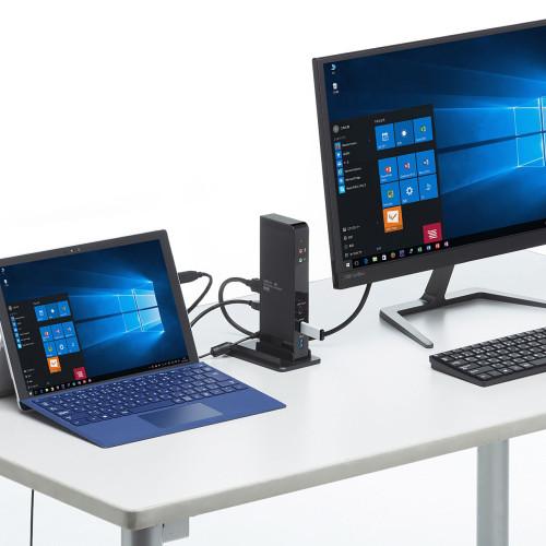 サンワサプライ　4K対応USB3.1ドッキングステーション タブレットスタンド付き |  | 02