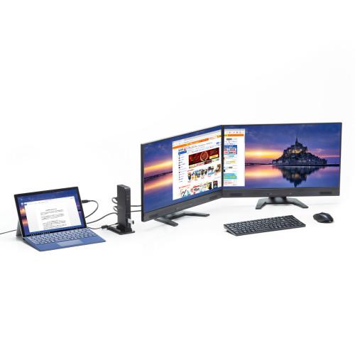 サンワサプライ　4K対応USB3.1ドッキングステーション タブレットスタンド付き |  | 05