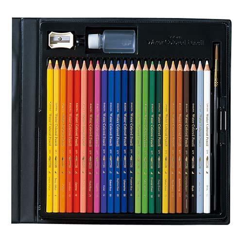 サクラクレパス 水彩色鉛筆24色 24色セット : どっとカエールプラス