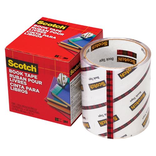 ●スリーエム　スコッチ（Ｒ）　透明ブックテープ　書籍補修補強用テープ　３Ｍ　サイズ：幅１０１．６ｍｍ×長１３．７ｍ｜dotkae-ru02