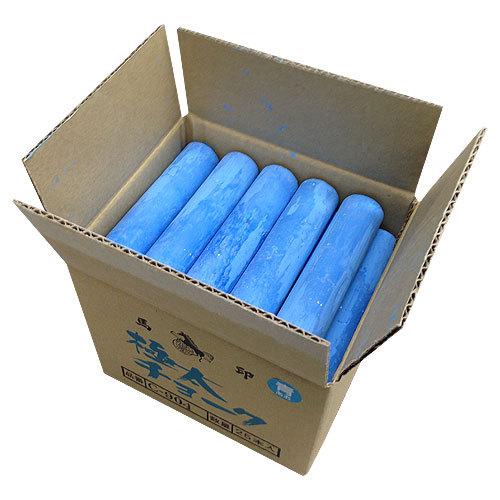 馬印 極太チョーク ジャンボ 25本入 青（アオ） : どっとカエール