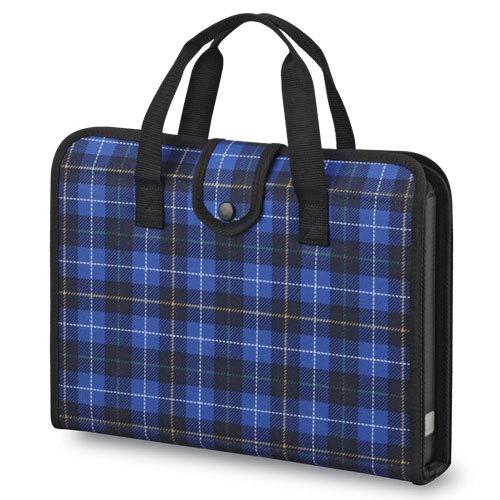 呉竹 書道セット 習字 授業 小学生 習い事 一式セット チェック柄 青色