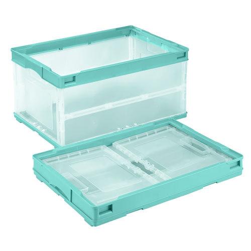 ●岐阜プラスチック工業　折りたたみコンテナー　ＣＢ−Ｓ５１ＮＲＬ（グリーントウメイ）　５０リットル（グリーントウメイ） | 