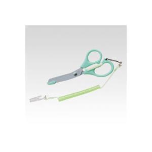 森繁　ナーイスはさみ　ストラップ付（グリーン） | 