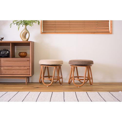 東谷 モリー 回転スツール NS-538BR（ブラウン） : どっとカエール