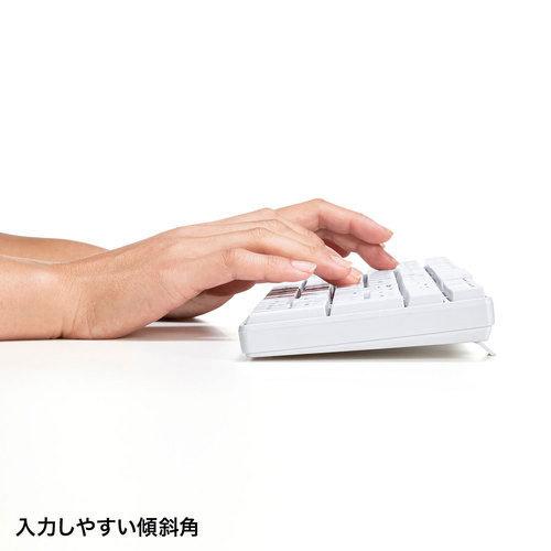 サンワサプライ　直送　マウス付きワイヤレスキーボード（ホワイト）｜dotkae-ru02｜03