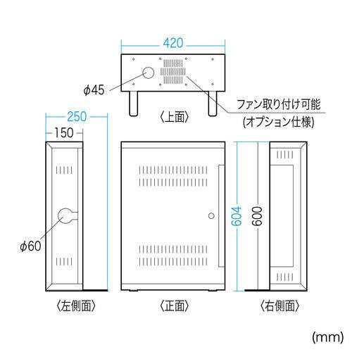 サンワサプライ　メーカー直送・法人様限定　HUBボックス 2UCP-HBOX2U_7