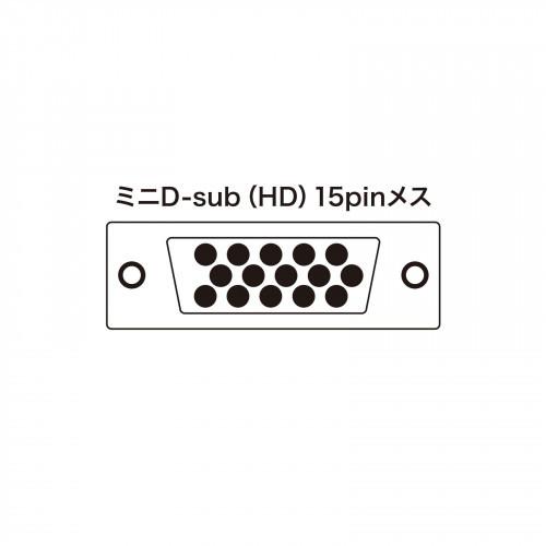 サンワサプライ　直送 ディスプレイ切替器（ミニD-sub（HD）15pin用）・2回路 | SANWA SUPPLY | 05