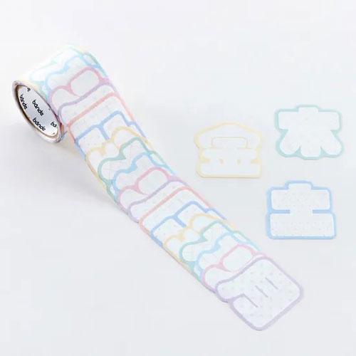 bande 1枚ずつめくれる書けるロールステッカー 月火水木金土日