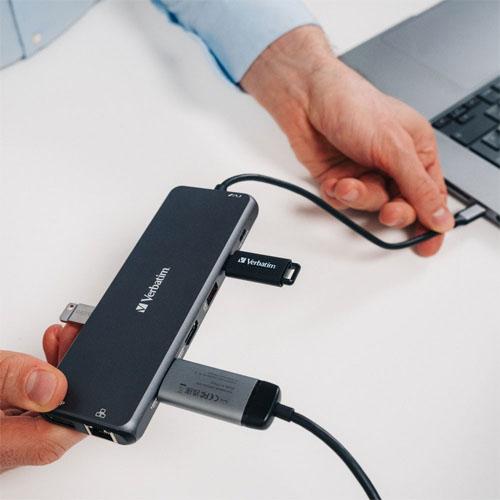バーベイタム PD急速充電対応 USB Type-Cハブ : どっとカエールプラス