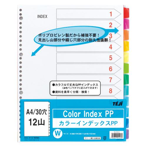 ●テージー　カラーインデックスPP　A4判タテ型 30穴