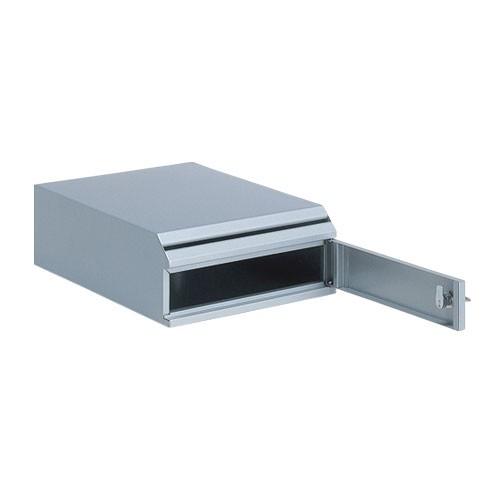 ぶんぶく　機密書類回収ボックス　卓上タイプ　（シルバーメタリック） |  | 01