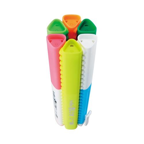 シヤチハタ アートライン BLOX ブロックス カラー筆ペン 蛍光（ブルー