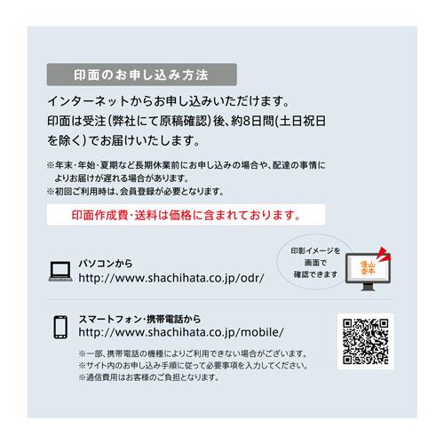 シヤチハタ　ネーム９　メールオーダー式（レッドメタリック）｜dotkae-ru｜07