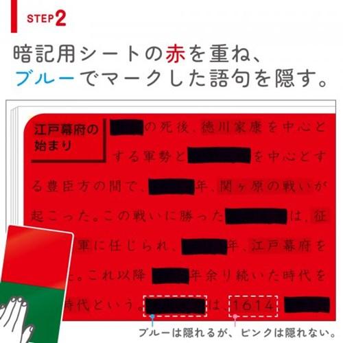 ソニック　速暗　暗記用ペン＆４枚シートセット　赤緑（赤緑）｜dotkae-ru｜06