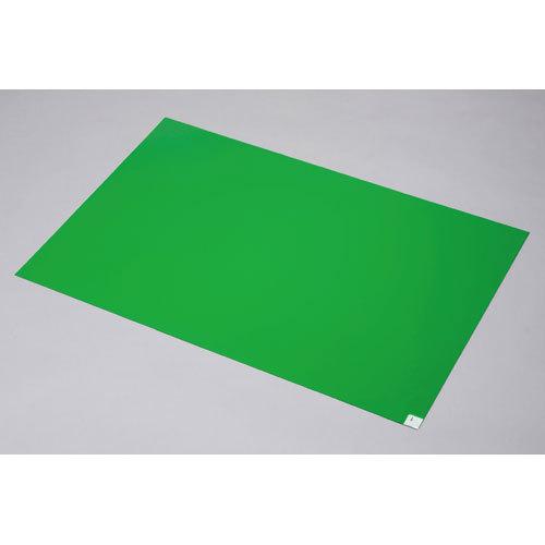 ブラストン　粘着マット　クリーンマット　弱粘着　フィルム３０枚積層　１０シート　工場　製造　クリーンルーム　（緑）