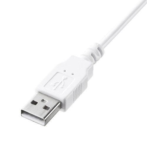 サンワサプライ 直送 USBスリムキーボード（ホワイト） : どっと