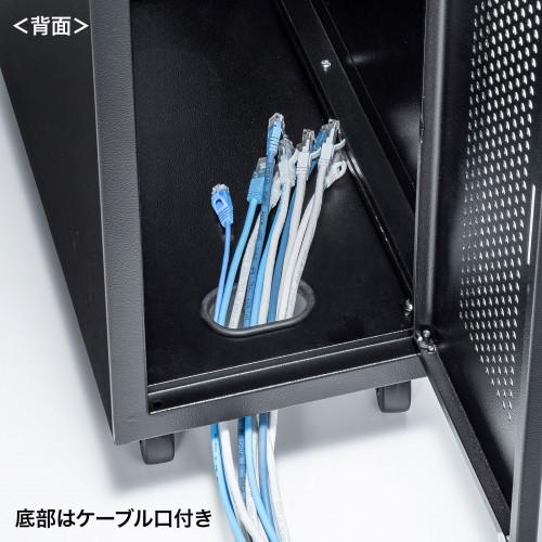 サンワサプライ　直送 キャスター付きハブボックス（2U）_2