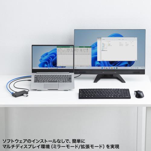 サンワサプライ 直送 USB Type-C ドッキングステーション : どっと