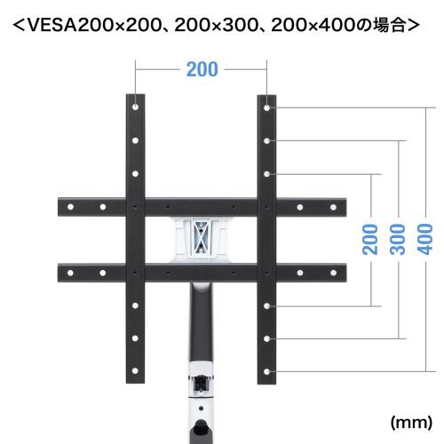 サンワサプライ 直送 VESA変換金具(100mm-200/300/400mm)の画像