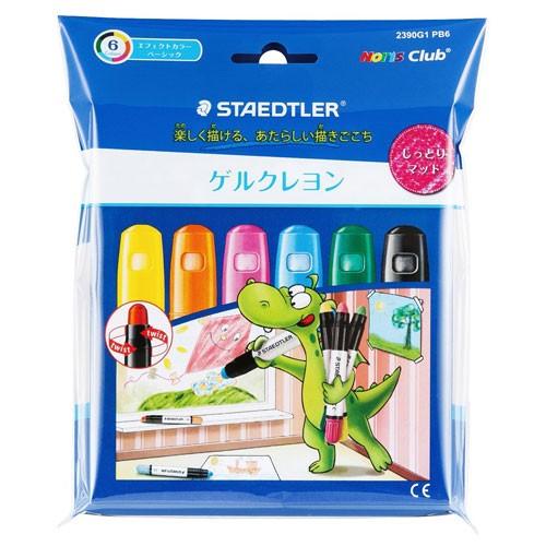 ステッドラー ノリスクラブ ゲルクレヨン 小学生 工作 図工 くれよん イラスト ６色セット エフェクトカラー ベーシック 軸径 F１５ｍｍ 楽器 手芸 コレクション