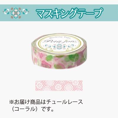 ニチバン プチジョア マスキングテープ（チュールレース（コーラル