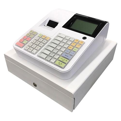 【未使用品】インボイス対応 クローバー レジスター JET-680 店舗用品 クローバー電子 レジスター JET-680（オフホワイト） : どっとカエール