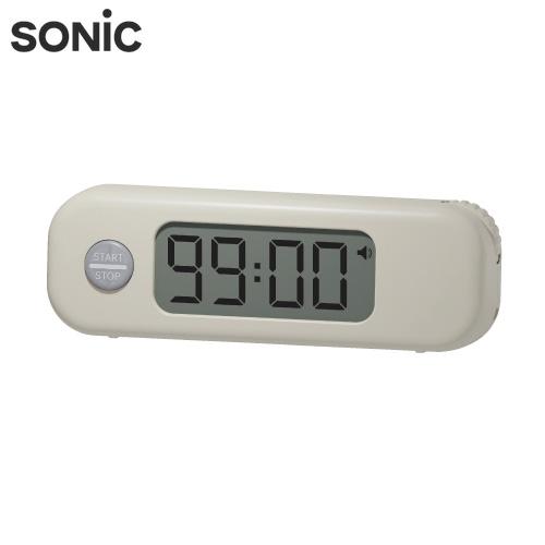 ソニック　スティックルタイマー ダイヤル式 持ち運びしやすい勉強用　ベージュ | 