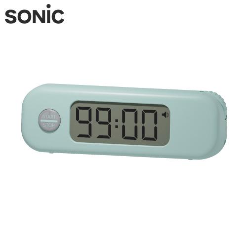ソニック　スティックルタイマー ダイヤル式 持ち運びしやすい勉強用　ライトブルー | 