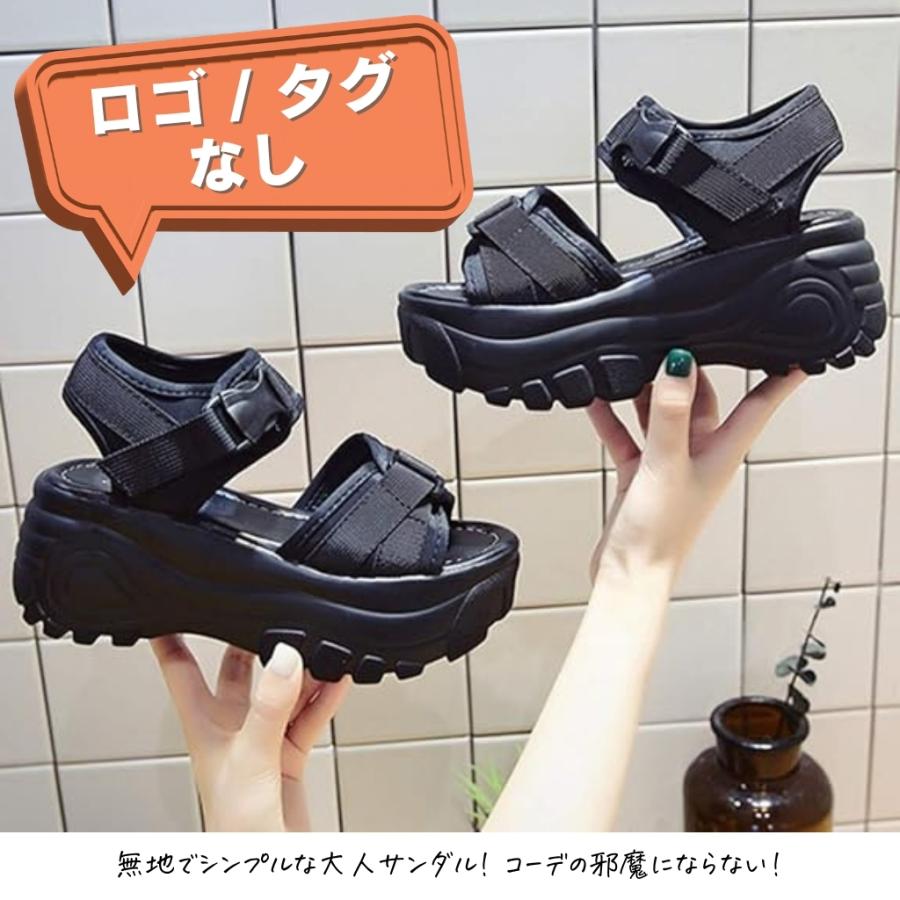 厚底サンダル レディース 人気 7cmヒール スポーツサンダル 軽量 歩き