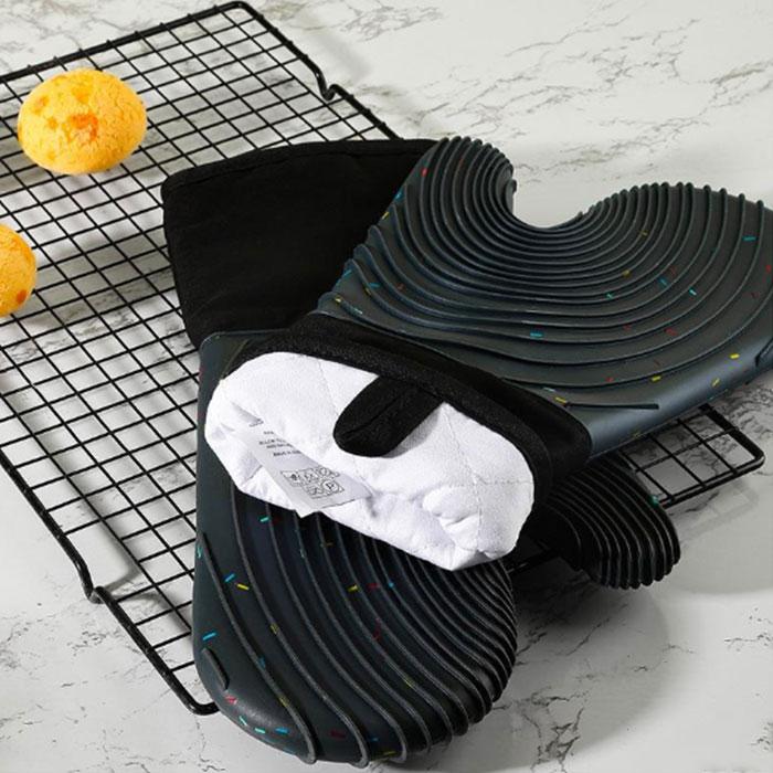 片手鍋つかみ シリコン 耐熱ミトン オーブンミトン 200℃ 耐熱防水 やけど防止 滑り止め 左右兼用  キッチンミトン アウトドア クッカー 爆買 |  | 17