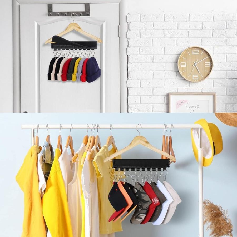 帽子収納 10P 洗濯ハンガー 携帯ハンガー 省スペース 帽子かけハンガー