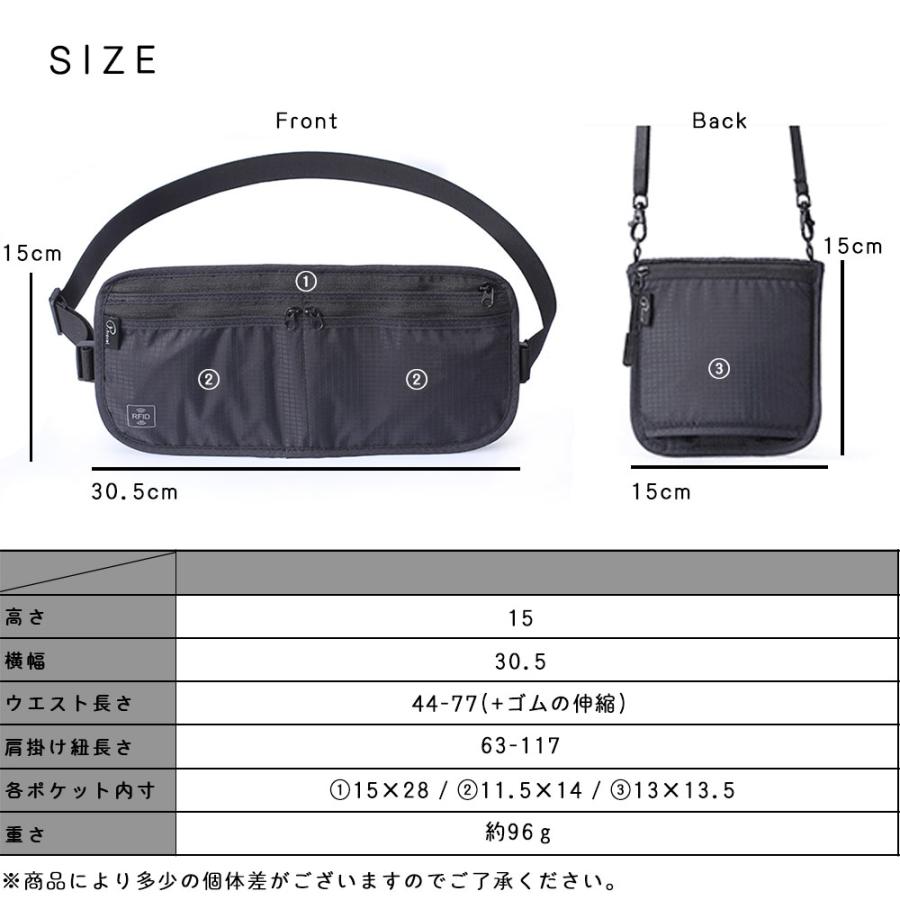 セキュリティポーチ スキミング 防止 パスポートケース RFID ウエストポーチ海外旅行 スキミング防止 パスポートケース 貴重品 爆買 |  | 18