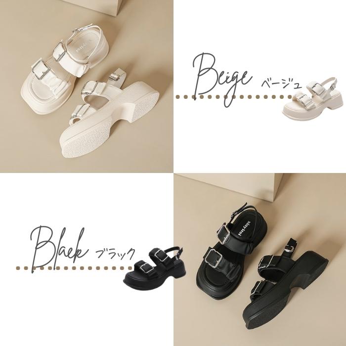 サンダル 5cmヒール レディース おしゃれ 厚底サンダル 大きいサイズ フラット 歩きやすい 厚底 アウトドア 夏 行楽 爆買 |  | 12