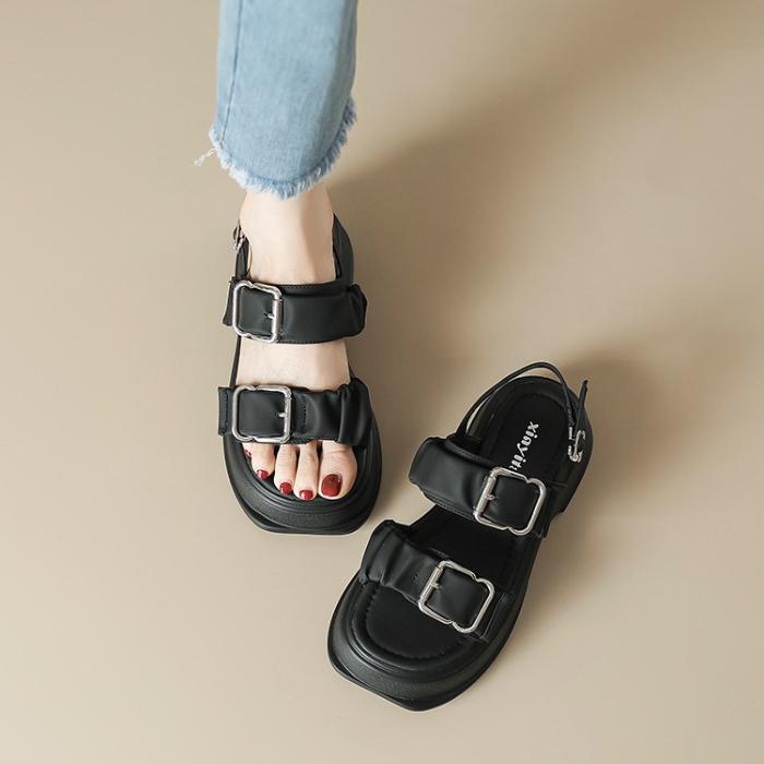 サンダル 5cmヒール レディース おしゃれ 厚底サンダル 大きいサイズ フラット 歩きやすい 厚底 アウトドア 夏 行楽 爆買 |  | 05