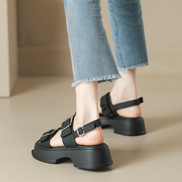 サンダル 5cmヒール レディース おしゃれ 厚底サンダル 大きいサイズ フラット 歩きやすい 厚底 アウトドア 夏 行楽 爆買 |  | 07