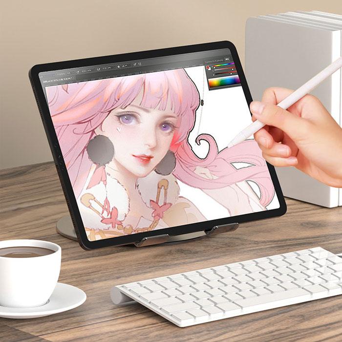 タブレットスタンド 360度回転 ipad スタンド 折りたたみ 角度調節 持ち運びに便利 スマホホルダー 卓上 簡単収納 爆買 |  | 15