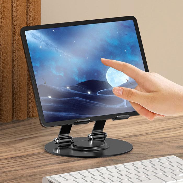 タブレットスタンド 360度回転 ipad スタンド 折りたたみ 角度調節 持ち運びに便利 スマホホルダー 卓上 簡単収納 爆買 |  | 13