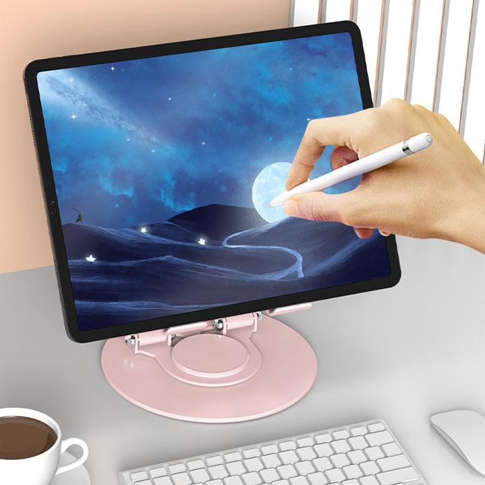 タブレットスタンド 360度回転 ipad スタンド 折りたたみ 角度調節 持ち運びに便利 スマホホルダー 卓上 簡単収納 爆買 |  | 14