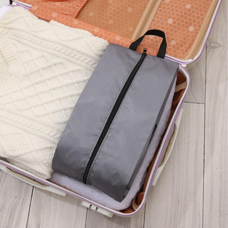 2点セット シューズバッグ シューズケース シューズ袋 靴袋 靴入れ 上履き入れ 小物入れ ポーチ 撥水 旅行用シューズバッグ 防水靴収納 爆買 |  | 05