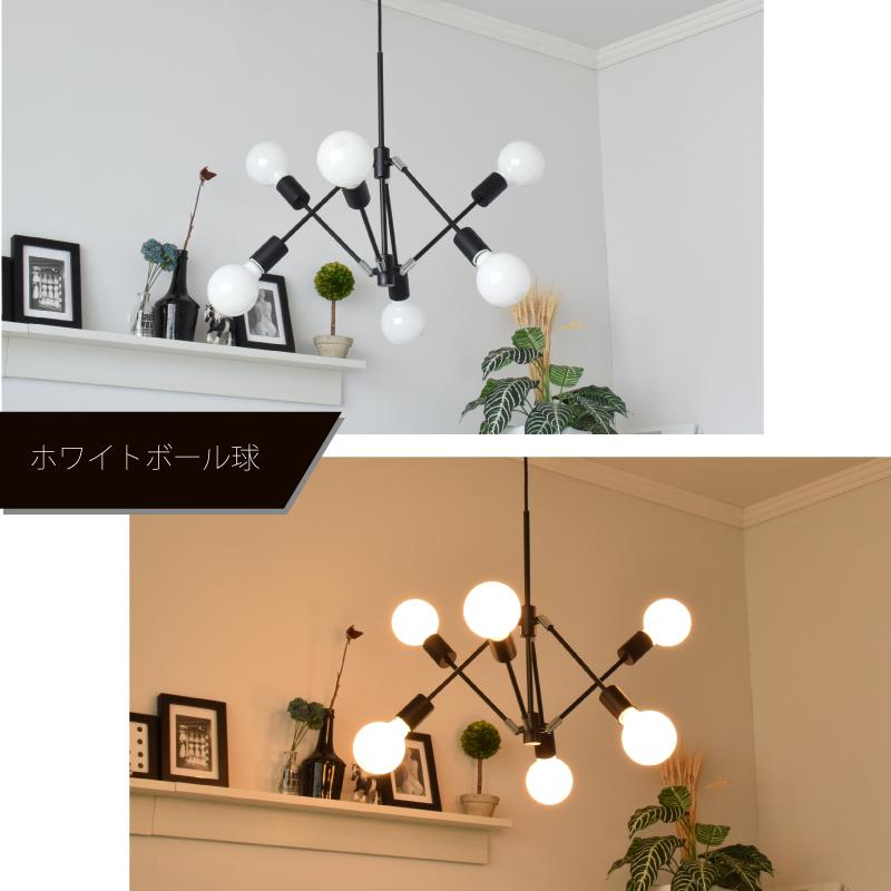 LEDフィラメント・ホワイトボール電球 60W相当 E26 810lm 電球色
