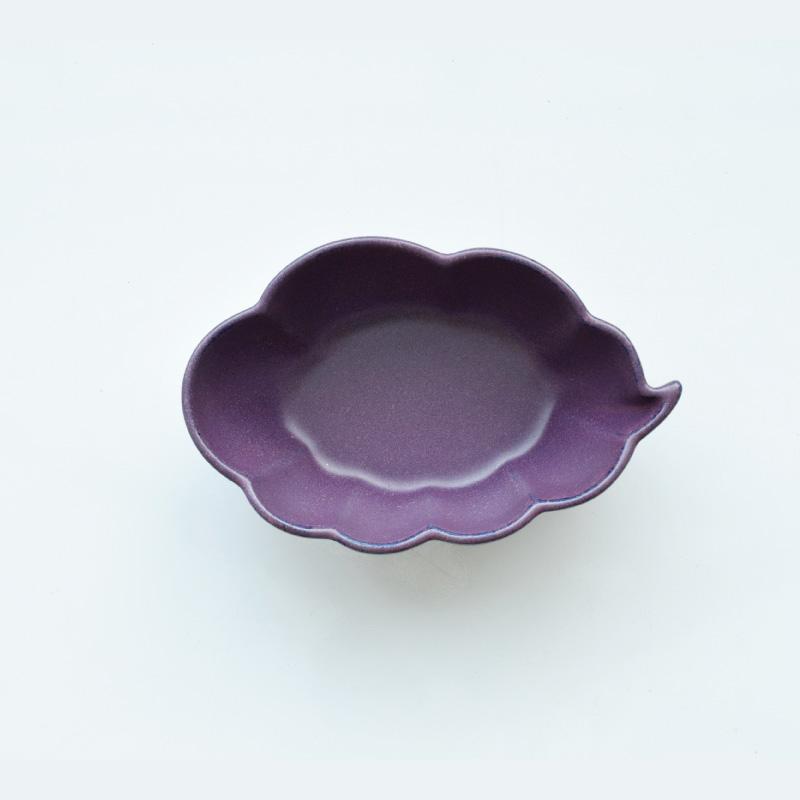 【日本製】 翠(SUI) 雲形鉢 13cm 食器 皿 小鉢 ミニポット おしゃれ くわの実 紫 パープル 和食 シンプル 陶器 美濃焼 かわいい 在庫 288208 爆買 | aito製作所 | 02