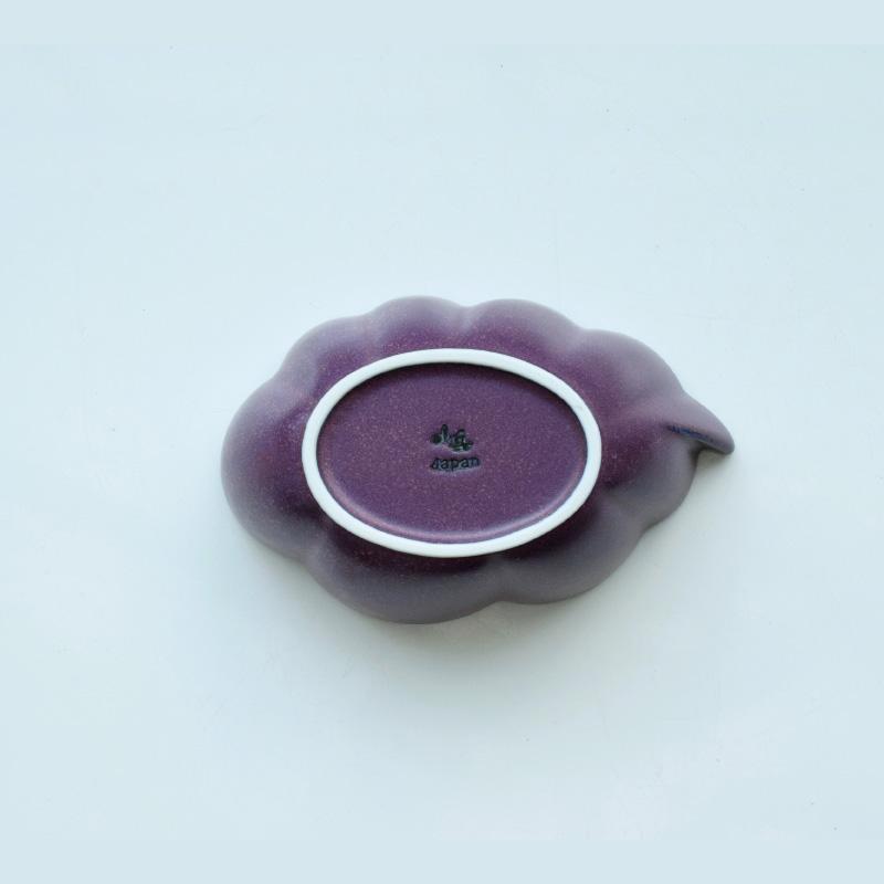 【日本製】 翠(SUI) 雲形鉢 13cm 食器 皿 小鉢 ミニポット おしゃれ くわの実 紫 パープル 和食 シンプル 陶器 美濃焼 かわいい 在庫 288208 爆買 | aito製作所 | 03